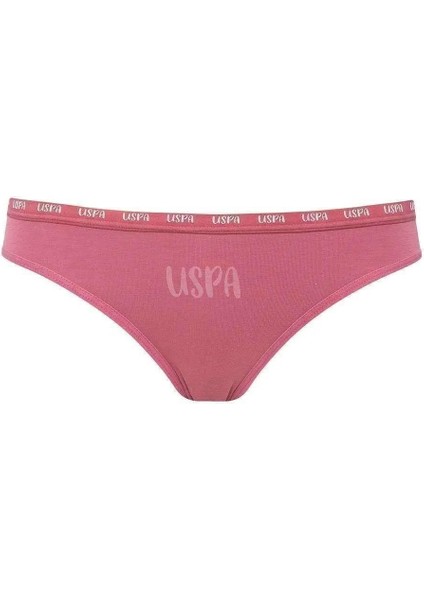 Lisanslı %95 Pamuklu Kadın Slip Külot 3'lü Özel Kutulu Paket / Baskılı - Gül Kurusu - Baskılı modelleri