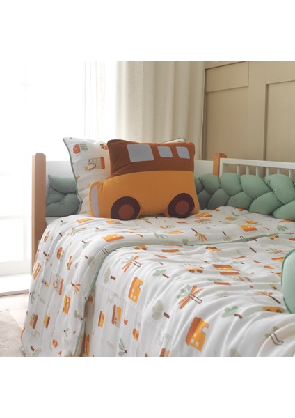 My City Araba Figür Yastığı – Montessori Temalı Sarı Minibüs Yastık | Çocuk Odası Dekoratif Uyku Arkadaşı fırsatları