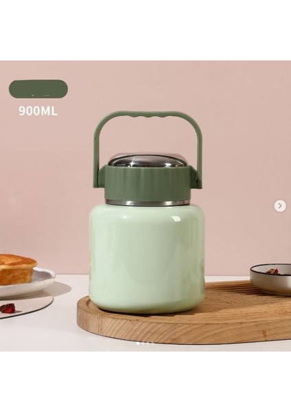 Çelik Mama Termosu Sıcak Veya Soğuk Yiyecekler Için Öğle Yemeği Termosu 900 ml fiyatları