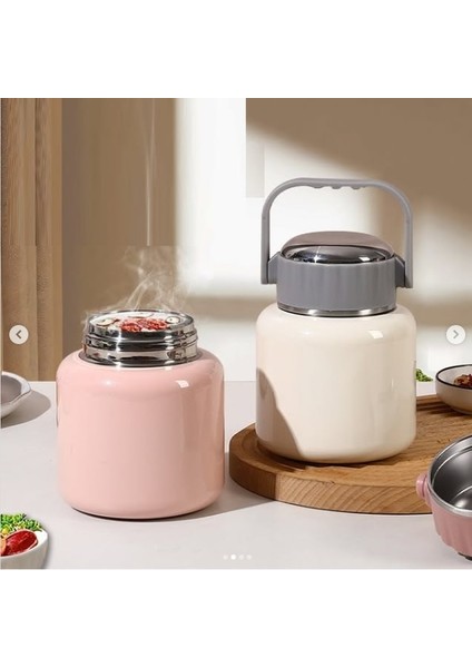 Çelik Mama Termosu Sıcak Veya Soğuk Yiyecekler Için Öğle Yemeği Termosu 900 ml fiyatları