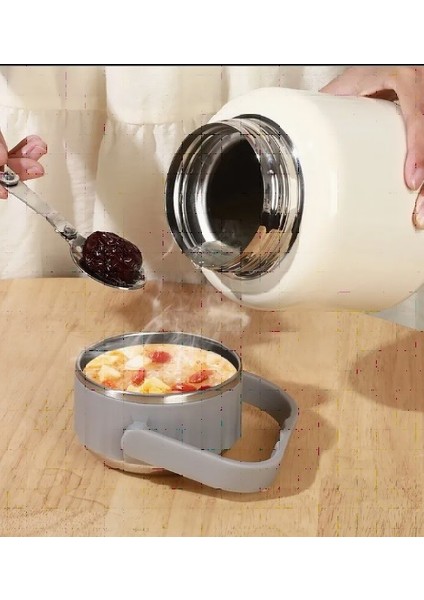 Çelik Mama Termosu Sıcak Veya Soğuk Yiyecekler Için Öğle Yemeği Termosu 900 ml