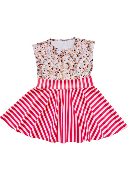 Kız Çocuk Kiloş Etekli Popcorn Kostüm / Patlamış Mısır Elbise modelleri