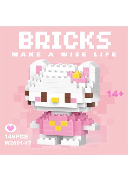 Hello Kitty Bricks Block Seti - Pembe
