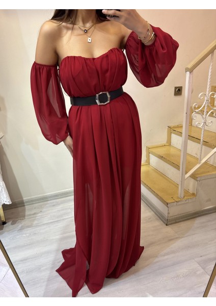 Straplez Şifon Elbise fiyatları