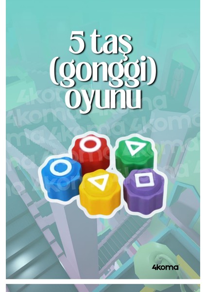 Squid Game Oyun Seti Oyunlar 4'lü Oyun Seti Metal Uçlu Topaç/gonggi/ddakji/taş Fırlatma fırsatları