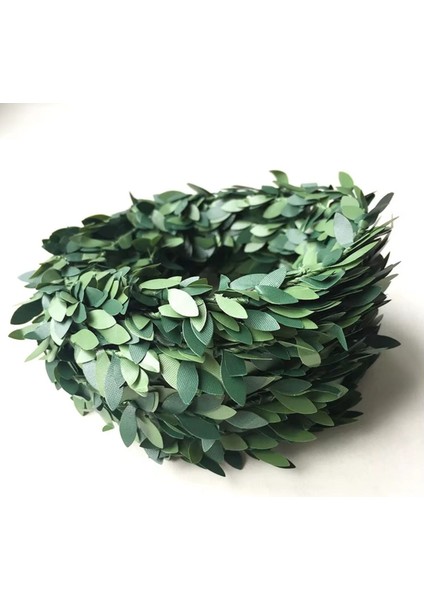 14 Metre Yeşil Yapraklı Tel Sarmaşık Dekoratif Çelenk - Esnek ve Dayanıklı, Ev ve Dış Mekan Süs indirimleri