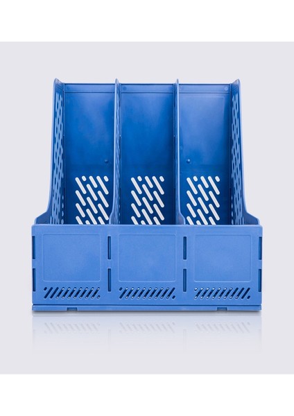 3 Bölmeli Magazinlik Dosya Düzenleyici Dergi Klasör Standı Masaüstü Organizer Demonte