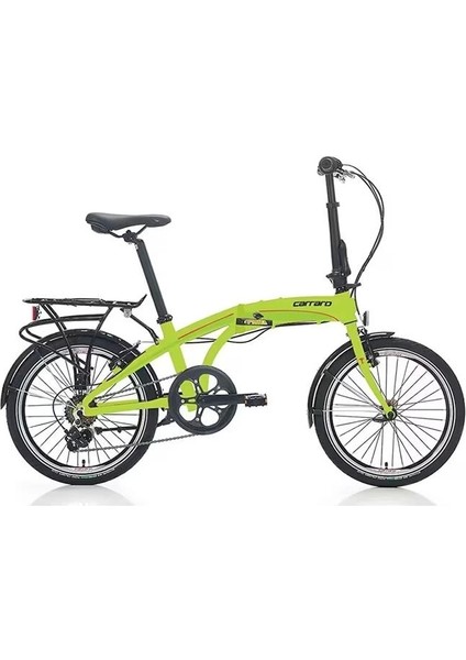 Flexı 106 Katlanır Bisiklet 320H V 20 Jant 6 Vites Lime Yeşil Siyah Kırmızı