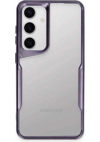 Samsung Galaxy A35 5g Kılıf Boyi Silikon Kapak - Derin Mor