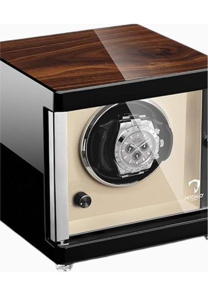 4’lü Otomatik Saat Döndürücü, Ceviz Ağacı Tasarım, Sessiz Motor, Lüks Ahşap Kasa fiyatları