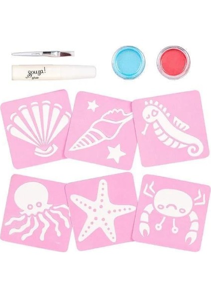 Pırıltılı Dövme Seti - Deniz Kızı fiyatları