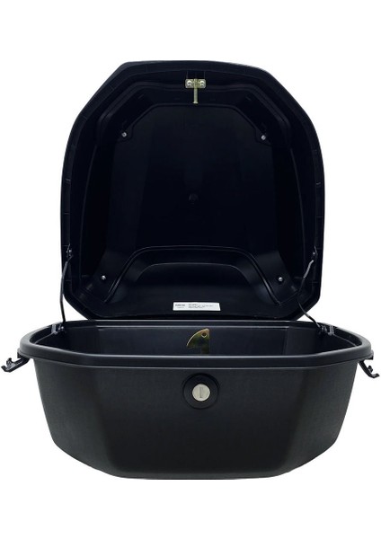 XT08-SW 32 Litre Motosiklet Arka Çanta Gümüş Beyaz Parlak Su Geçirmez ABS Çift Kilitleme Üniversal modelleri