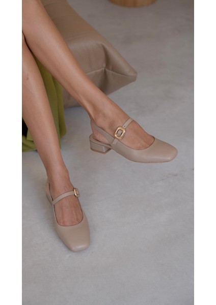 Somer Ten Hakiki Deri Topuklu Ayakkabı modelleri