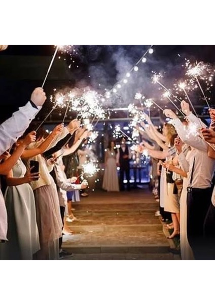 (30 Adet) Kısa Tel Pasta Maytâpı Mâytab düğün maytab 8 cm Maytap1