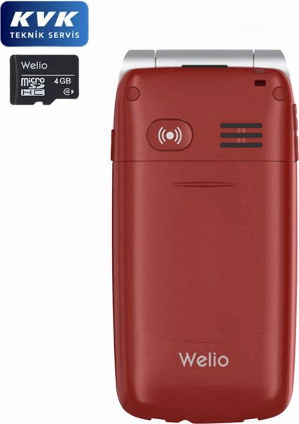 (Kvk Garantili) Welio Wkey T300 Siyah Tuşlu Kapaklı Cep Telefonu Kameralı fırsatları
