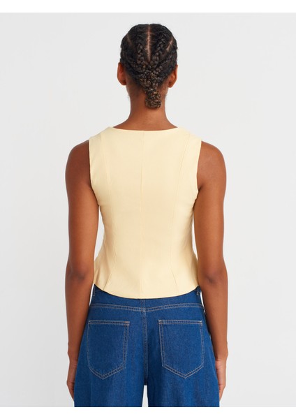 50860 Peplum Korse Top-Açık Sarı fiyatları