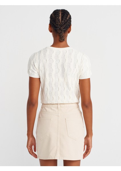 80589 Parçaboya Mini Denim Etek-Taş fiyatları