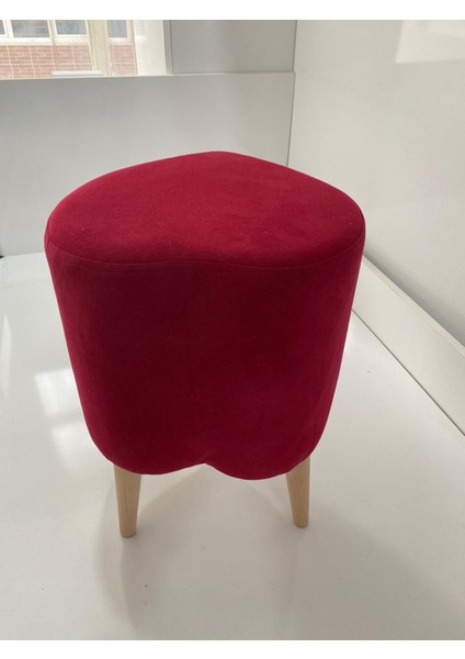 Evimşah Puf & Bench Silindir Kırmızı