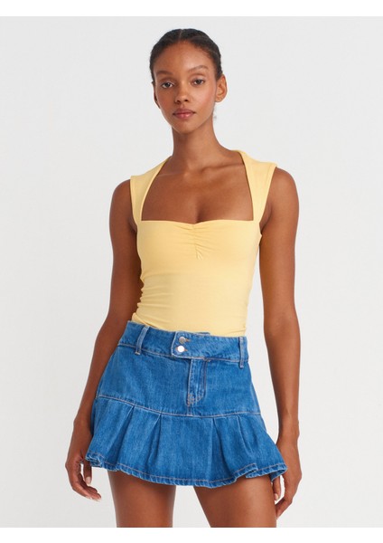 31780 Sırt Detaylı Top-Sarı