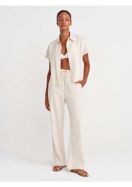 72156 Pijama Pantolon-Ekru