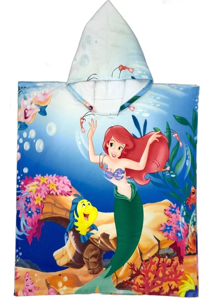 Kız Çocuk Panço Havlu (Plaj+Havuz+Banyo) 12265