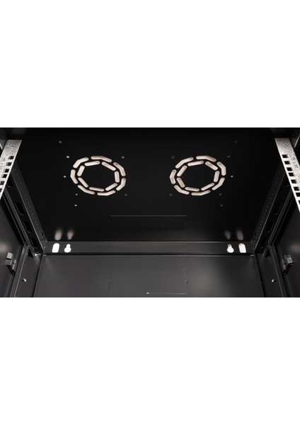18U 19" Duvar Tipi Rack Kabinet – Genişlik: 600 mm | Derinlik: 450 mm – Siyah modelleri