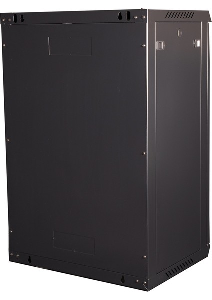 18U 19" Duvar Tipi Rack Kabinet – Genişlik: 600 mm | Derinlik: 450 mm – Siyah indirimleri