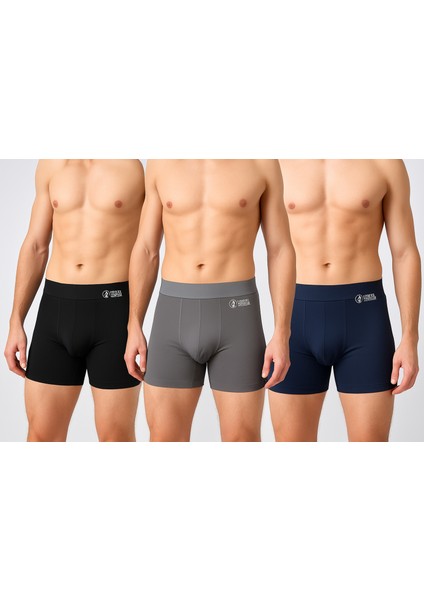 Eces Desing Eces Designdikişsiz Buz Ipek Ter Uzaklaştıran Spor Özel Tasarım Erkek Iç Giyim 3 Parça 1010 Boxer