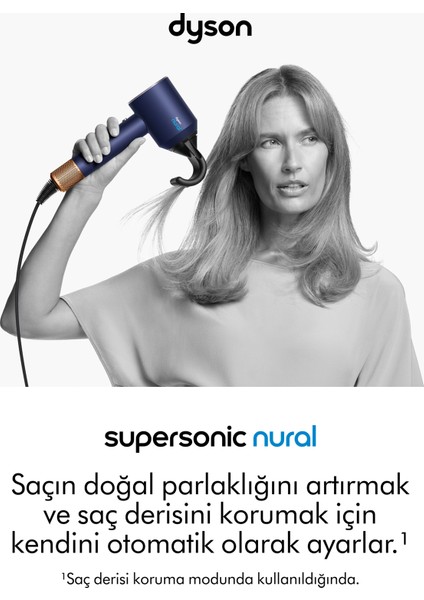 Supersonic Nural™ Saç Kurutma Makinesi (Prusya Mavisi/parlak Bakır) modelleri