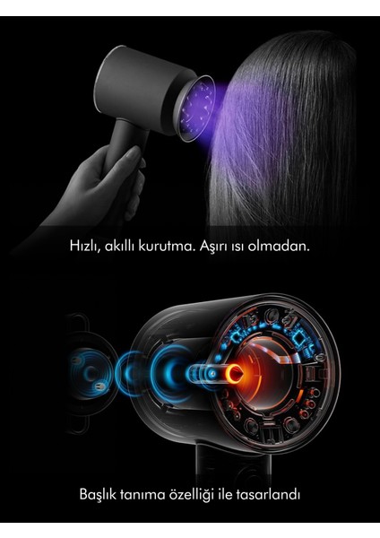 Supersonic Nural™ Saç Kurutma Makinesi (Prusya Mavisi/parlak Bakır) fırsatları