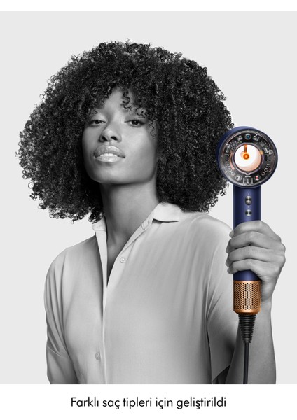 Supersonic Nural™ Saç Kurutma Makinesi (Prusya Mavisi/parlak Bakır)