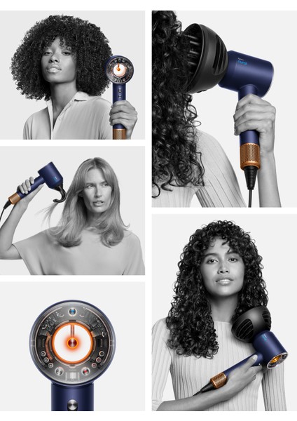 Supersonic Nural™ Saç Kurutma Makinesi (Prusya Mavisi/parlak Bakır)