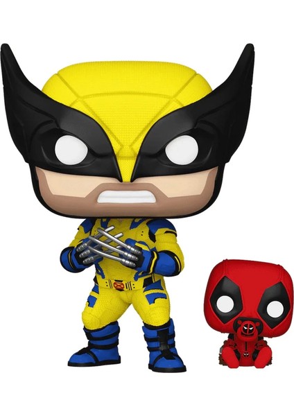 Pop Marvel Deadpool Wolverine - Wolverine With Babypool NO:1403 Bobble-Head modelleri