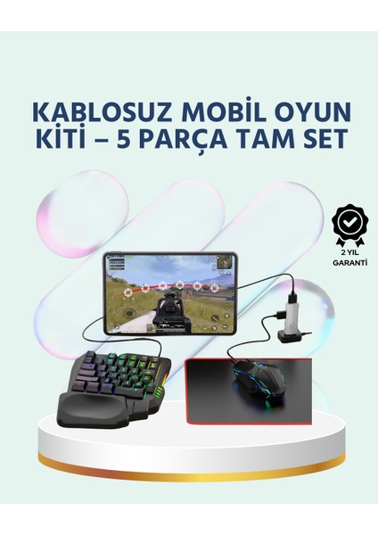 Tak-Çalıştır Mobil Oyun Seti – X8 Pro Teknolojili Klavye Mouse Kombo