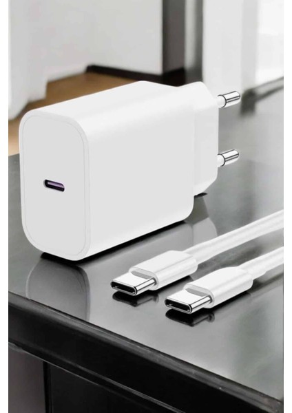 Ios Uyumlu Type-C Girişli Hızlı Şarj 15/15 Pro Max Adaptör ve Kablosu indirimleri