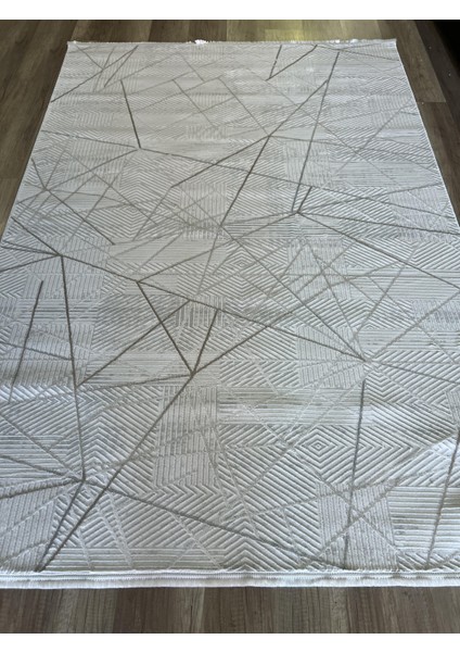 Moda 1080 Bej Yün Dokulu Akrilik Antibakteriyel Halı