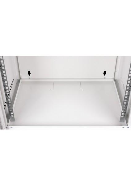 - 12U 19" Cam Kapaklı Duvar Tipi Rack Kabinet – Genişlik: 544 mm | Derinlik: 400 mm – Açık Gri (Demonte)