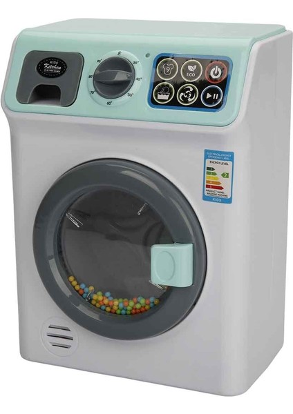 Sesli ve Işıklı Yeşil Çamaşır Makinesi