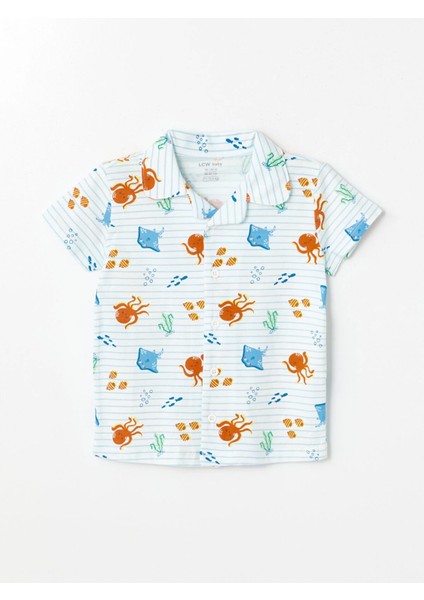 Lcw Baby Ekru Polo Yaka Yaka Kısa Kollu Erkek Bebek Şortlu Pijama Takımı fiyatları