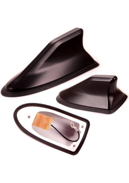 Balik Sirti Kopek Baligi Elektronik Oto Anten Kaucuk Tabanli Mat Siyah