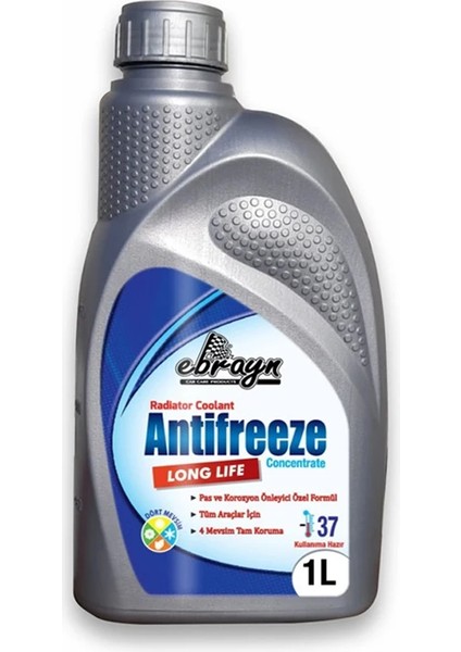 Ebrayn 4 Mevsim Mavi Antifiriz Hazir Antifriz 37 C 1 Lt