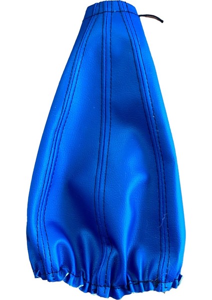 Deri Vites Korugu Lastikli Mavi