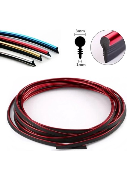 Nikelaj Fitilli Torpido Seridi 3 Metre Parlak Kirmizi