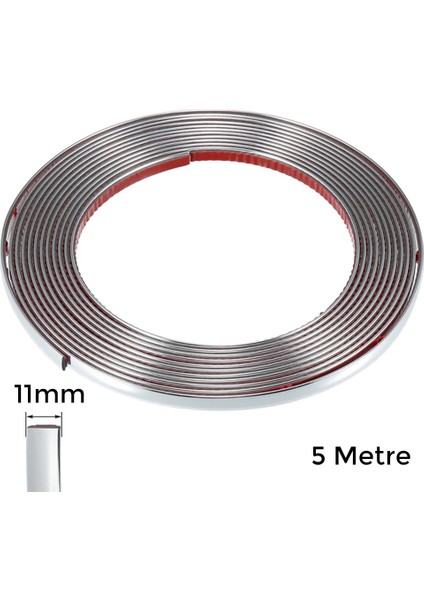 Yapiskanli Nikelaj Serit Bant Cita 11MM 5 Metre Krom