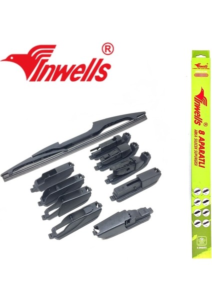 Inwells 8 Aparatli Muz Arka Silecek 280MM