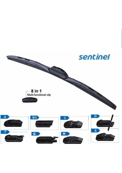 Sentinel Hybrid Silecek 8 Aparatli 410MM