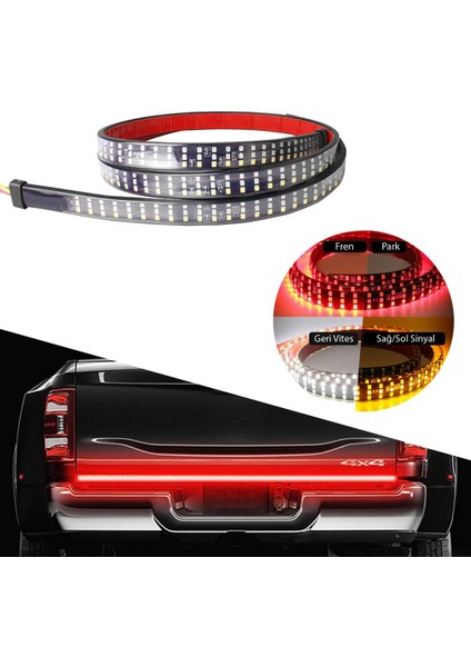 Off Road 4x4 Bagaj Alti Kayan LED 5 Modlu 150CM