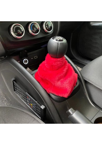 Yumusak Pelus Vites Korugu Vites Susu Kirmizi