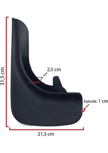 Ford Connect Pacalik Tozluk Camurluk On Arka Takim Siyah 4 Lu