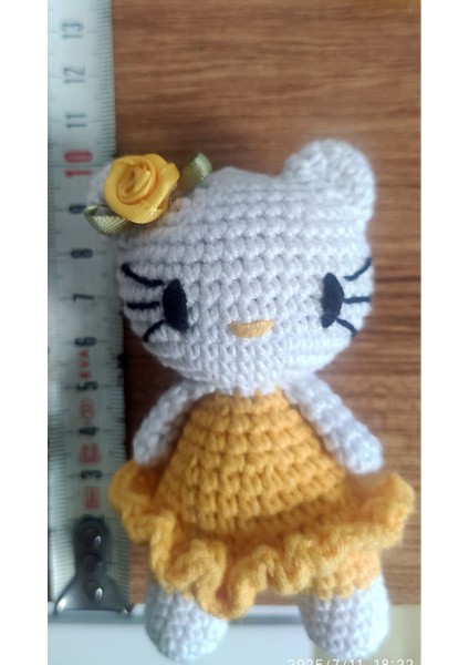 Sevimli Kedi Figürü Sarı modelleri